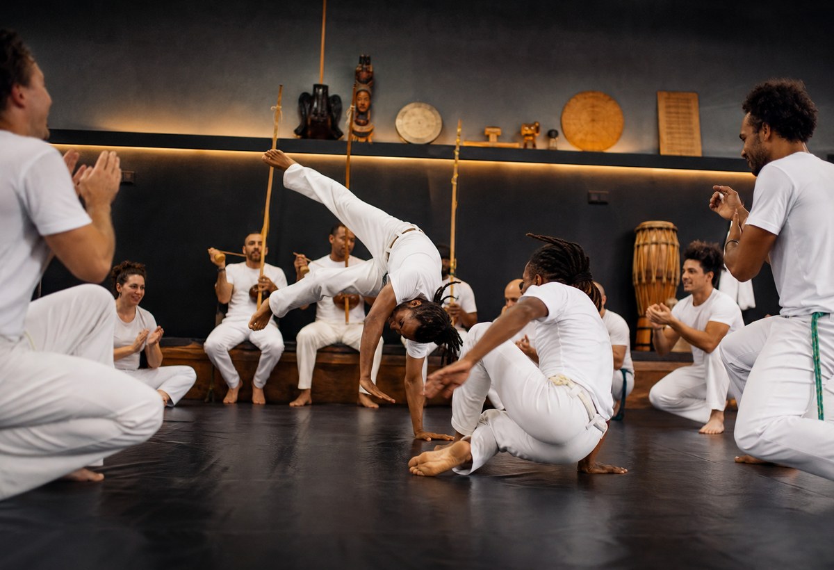 Aula de Capoeira no CT AFA Rio Preto